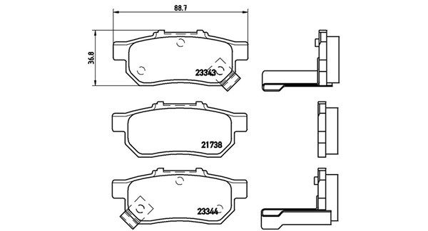 MAGNETI MARELLI Комплект тормозных колодок, дисковый тормоз 363700428025